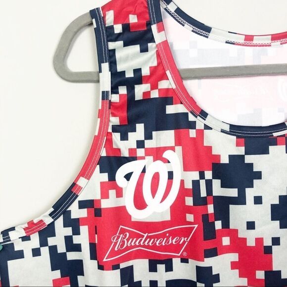 MLB Washington Nationals x Budweiser Tank Top Camouflage Print Men’s Size XXL - Picture 3 of 8